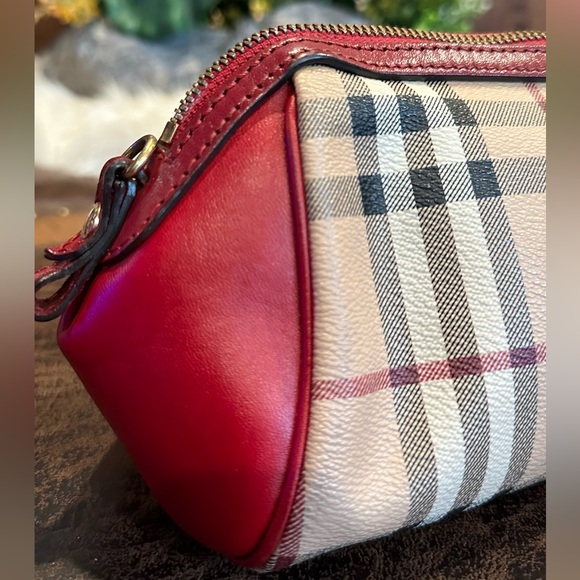 Burberry Bags Burberry Beigered Haymarket Check Pvc And Leather